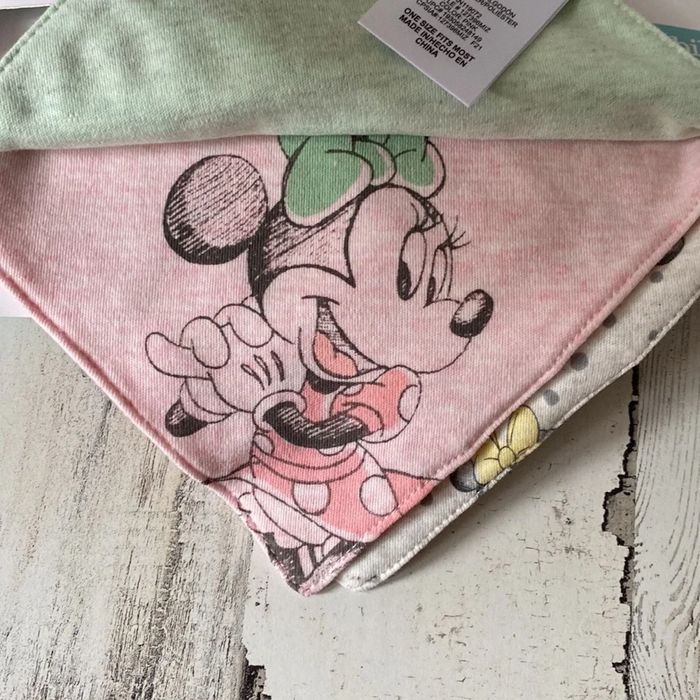 Disney Baby Minnie Mouse Bibs Size O/S NEW